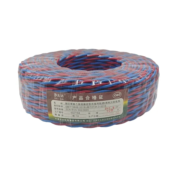 Cables flexibles trenzados con aislamiento de PVC RVS